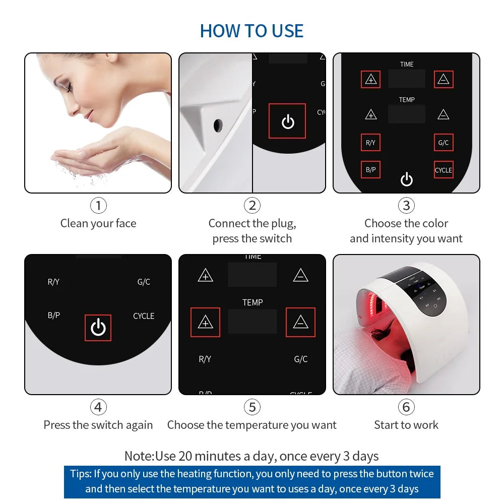 Foldable LED Photon Therapy